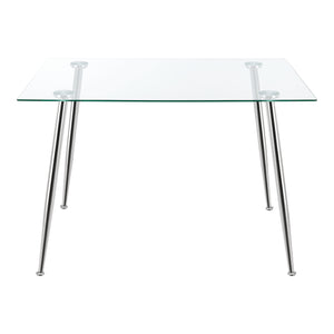 [en.casa] Glazen tafel Hyrynsalmi 75x110x70 cm - 2 varianten