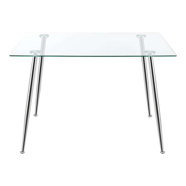 [en.casa] Glazen tafel Hyrynsalmi 75x110x70 cm - 2 varianten