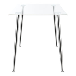 [en.casa] Glazen tafel Hyrynsalmi 75x110x70 cm - 2 varianten