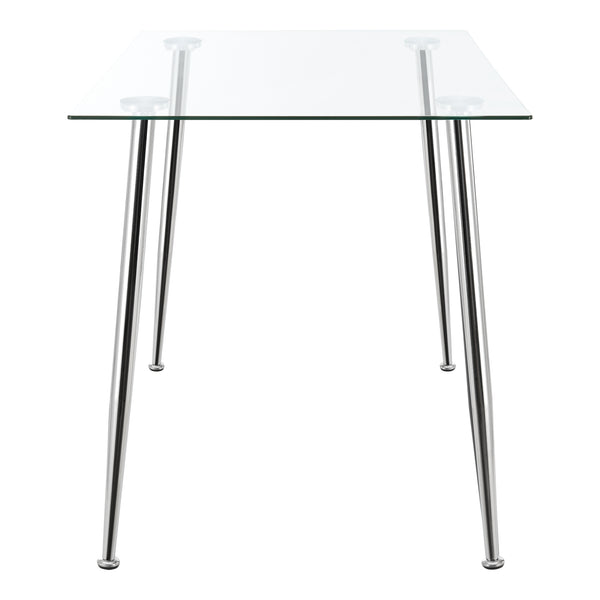[en.casa] Glazen tafel Hyrynsalmi 75x110x70 cm - 2 varianten