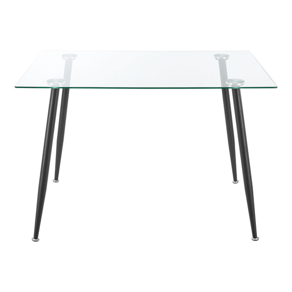 [en.casa] Glazen tafel Hyrynsalmi 75x110x70 cm - 2 varianten