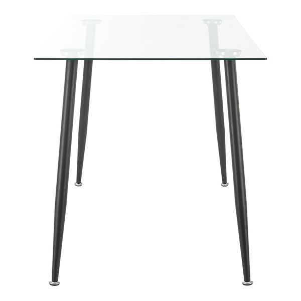 [en.casa] Glazen tafel Hyrynsalmi 75x110x70 cm - 2 varianten