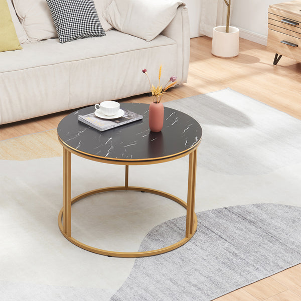 [en.casa] Salontafel Aulum rond 50x70 cm - 4 varianten