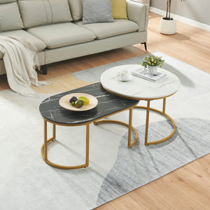 Salontafelset Oppeerg 2-delig bijzettafelset [en.casa]