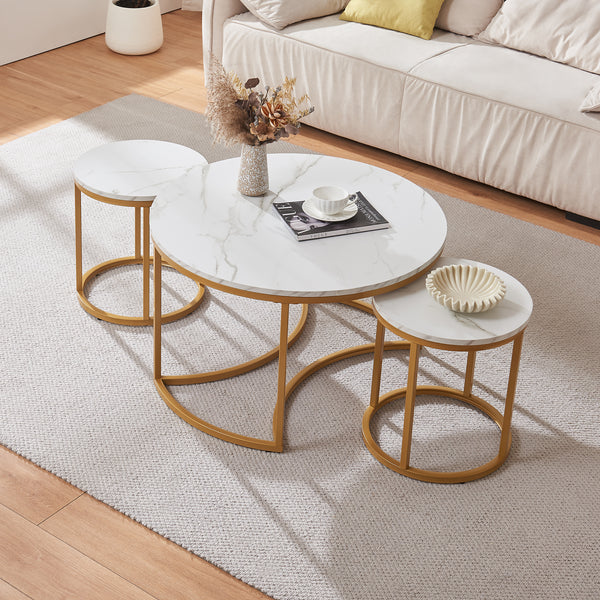 Salontafel Christchurch rond [en.casa]