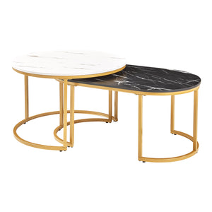 Salontafelset Oppeerg 2-delig bijzettafelset [en.casa]