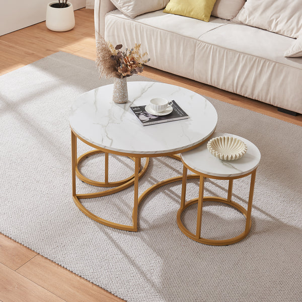 Salontafel Christchurch rond [en.casa]
