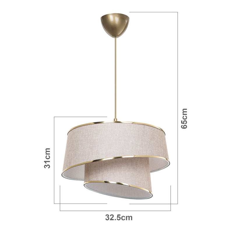Maatschets Design hanglamp Wigan E27 lux.pro
