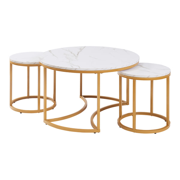 Salontafel Christchurch rond [en.casa]