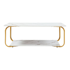 Salontafel Kolta rechthoekig met onderblad 120x60x43 cm [en.casa]