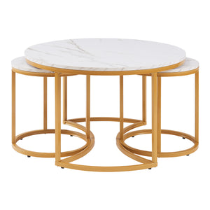 Salontafel Christchurch rond [en.casa]
