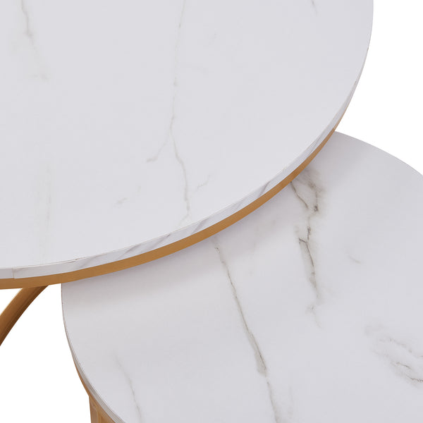 Salontafel Christchurch rond [en.casa]
