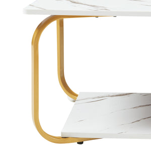 Salontafel Kolta rechthoekig met onderblad 120x60x43 cm [en.casa]