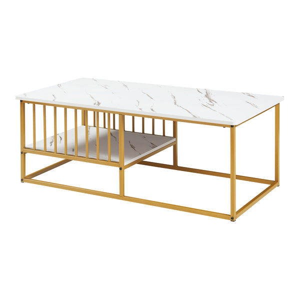 Salontafel Raukurg met opbergvak MDF 120x60x44 cm [en.casa]