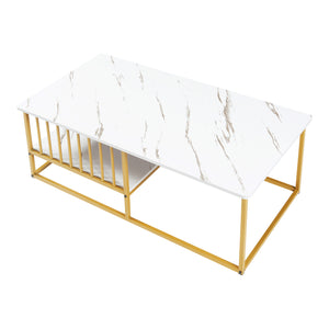 Salontafel Raukurg met opbergvak MDF 120x60x44 cm [en.casa]