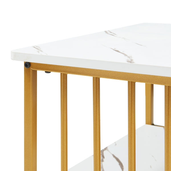 Salontafel Raukurg met opbergvak MDF 120x60x44 cm [en.casa]