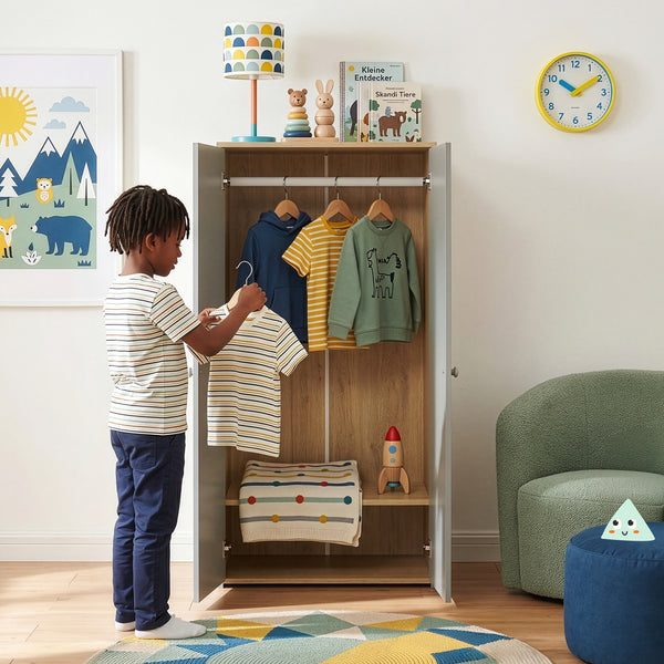 Kinderkast Beldinupp kledingkast [en.casa]