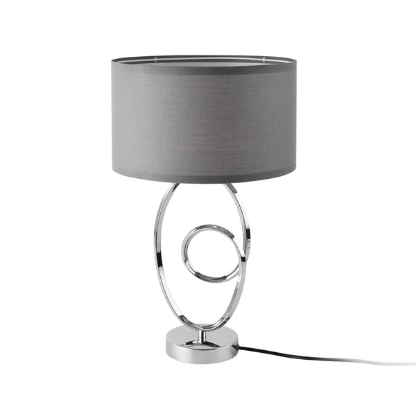 lux.pro Tafellamp Torquay bureaulamp E14 chroom en grijs - 2 varianten