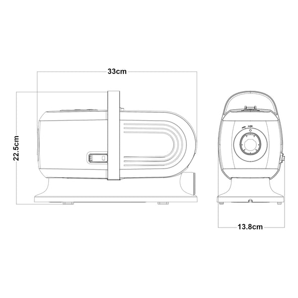 Hondentondeuse met stofzuiger Amesbury 6-in-1 verzorgingsset voor huisdieren in.tec