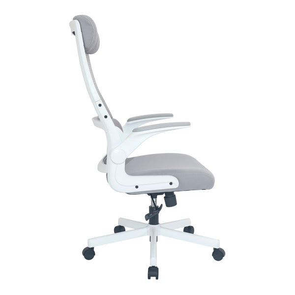 [en.casa] Bureaustoel Kungsbacka op wielen 116-126x68x67 cm - 2 varianten