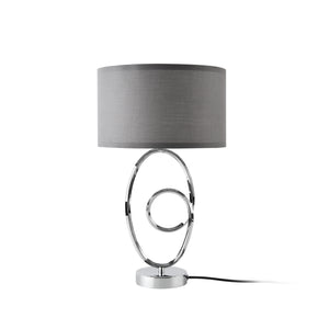 lux.pro Tafellamp Torquay bureaulamp E14 chroom en grijs - 2 varianten