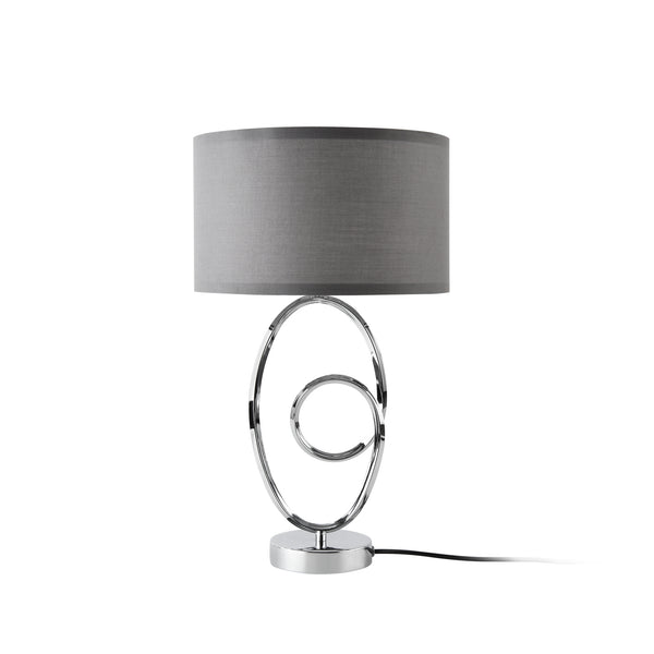 lux.pro Tafellamp Torquay bureaulamp E14 chroom en grijs - 2 varianten