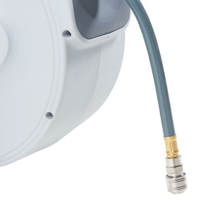 Persluchtslang met haspel Nassau wit en grijs pro.tec