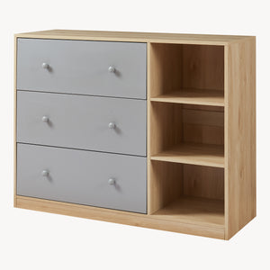 Luiercommode Beldinupp 3 lades en 3 open vakken [en.casa]