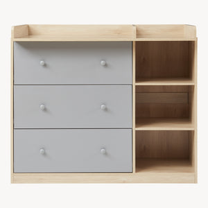 Luiercommode Beldinupp 3 lades en 3 open vakken [en.casa]