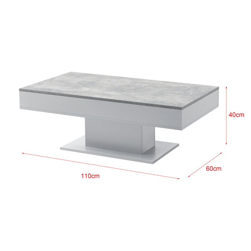 Maatschets Salontafel Lünen met opbergruimte 110x60x40 cm [en.casa]
