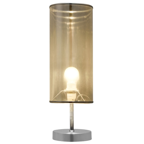 Tafellamp Gloss 44xØ13,5 cm metaal spiegelfolie chroom