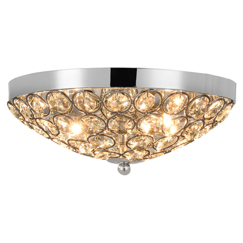 Plafondlamp plafonnière Softila 13x30 cm 2xG9 chroom