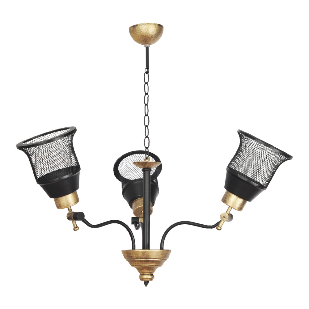 lux.pro Hanglamp Langport E27 zwart en goudkleurig - 2 varianten
