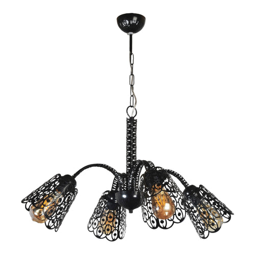 lux.pro Hanglamp Garforth zwart - 2 varianten