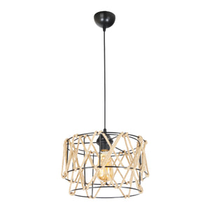 [lux.pro] Hanglamp Maryport zwart E27
