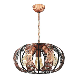[lux.pro] Hanglamp Harpenden 3xE27 koperkleurig