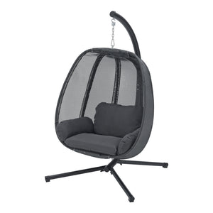 Hangstoel Abegondo met frame en kussen max. 120 kg [en.casa] - premiumXL