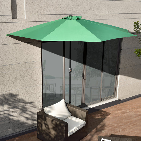 [casa.pro] Parasol halfrond voor balkons of terrassen 300x150x230 - 4 varianten