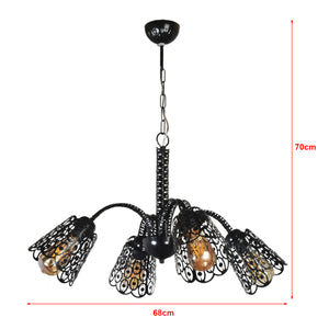 lux.pro Hanglamp Garforth zwart - 2 varianten