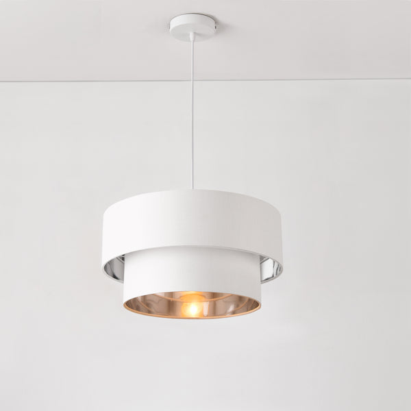Design hanglamp Lopar 149 cm metaal en stof E27 - verschillende kleuren en maten