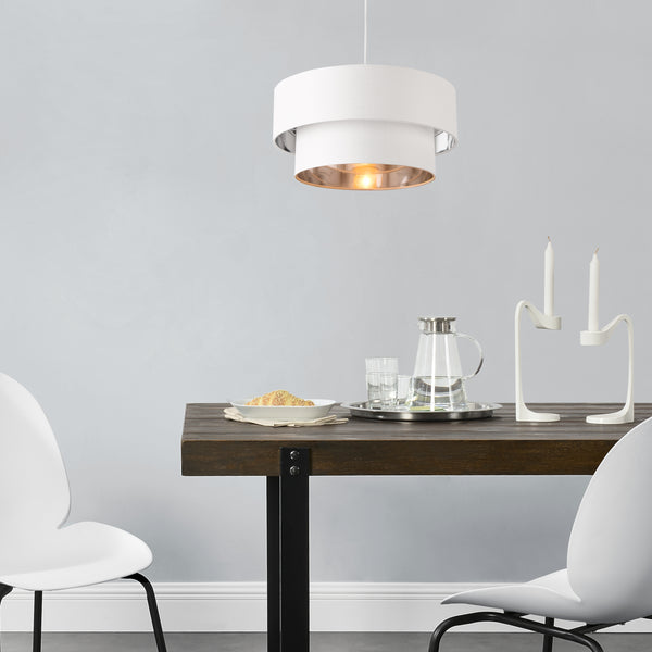 Design hanglamp Lopar 149 cm metaal en stof E27 - verschillende kleuren en maten