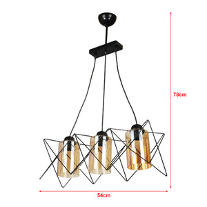 lux.pro Hanglamp Morley E27 zwart - 2 varianten