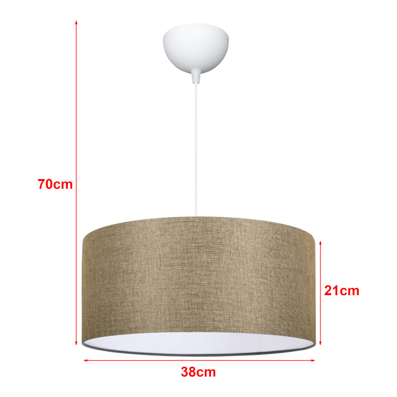 Maatschets lux.pro Design hanglamp Sutton 21x38 cm E27 - 2 varianten