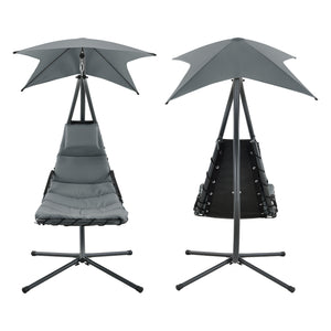 Hangmat met luifel en standaard 166x116x210 cm - 3 varianten
