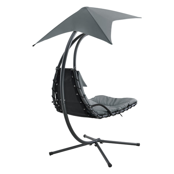 Hangmat met luifel en standaard 166x116x210 cm - 3 varianten