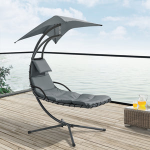 Hangmat met luifel en standaard 166x116x210 cm - 3 varianten