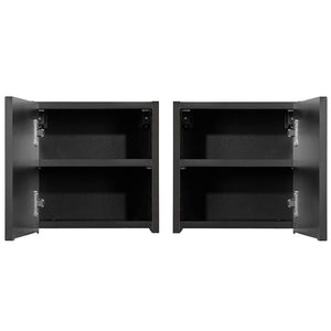 Badkamerkast Newport zwart [en.casa]