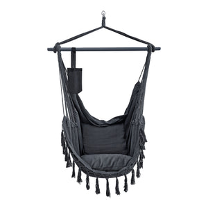 [en.casa] Hangstoel Aranga met 2 kussens max 120 kg - 2 varianten