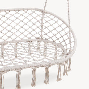 Hangstoel Kailua voor 2 personen cremewit casa.pro