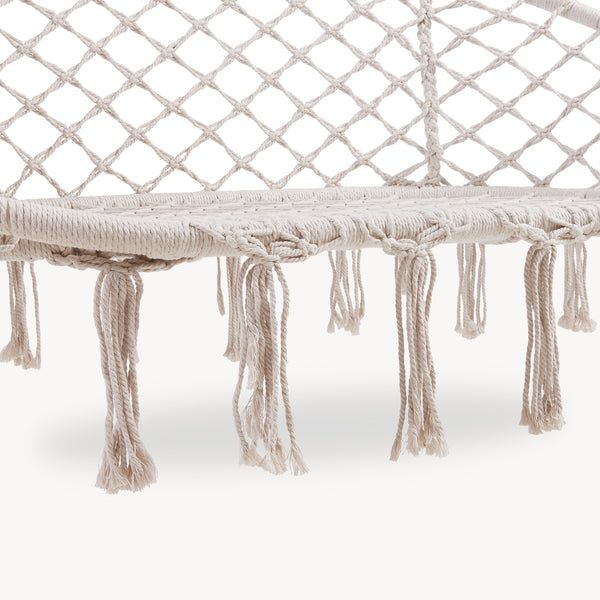 Hangstoel Kailua voor 2 personen cremewit casa.pro